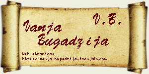 Vanja Bugadžija vizit kartica
